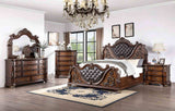 Esparanza Pearl White King Bed from Furniture of America - Luna Furniture