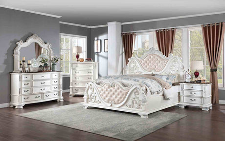 Esparanza Pearl White Dresser from Furniture of America - Luna Furniture