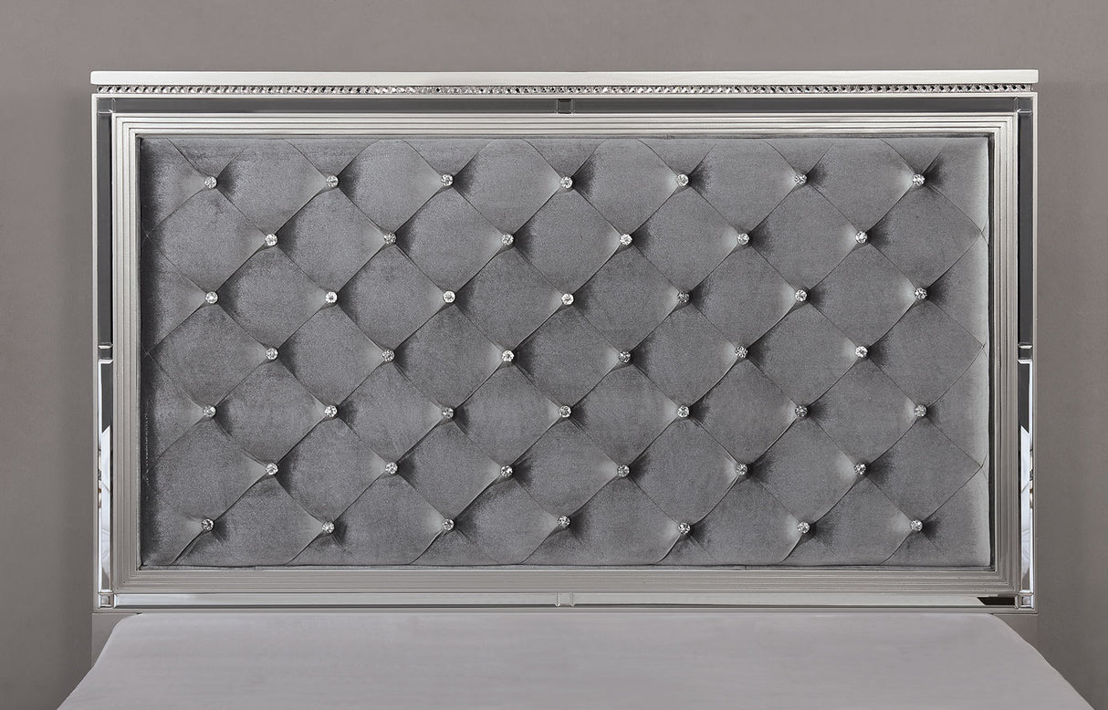 Belleterre Silver King Bed from Furniture of America - Luna Furniture