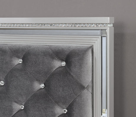 Belleterre Silver King Bed from Furniture of America - Luna Furniture
