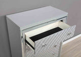Belleterre Silver 5-Piece Queen Bedroom Set from Furniture of America - Luna Furniture