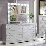 Belleterre Silver 5-Piece Queen Bedroom Set from Furniture of America - Luna Furniture