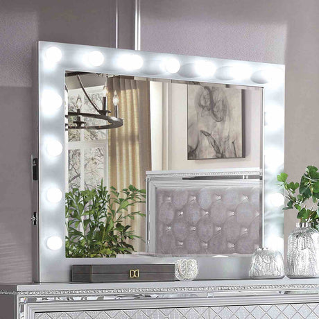 Belleterre Silver Mirror (Mirror Only) from Furniture of America - Luna Furniture
