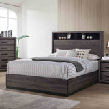 Conwy Gray 5 Pc Queen Bedroom Set from Furniture of America - Luna Furniture