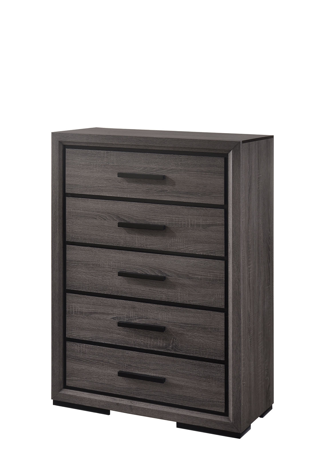 Conwy Gray 5 Pc Queen Bedroom Set from Furniture of America - Luna Furniture