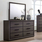 Conwy Gray 5 Pc Queen Bedroom Set from Furniture of America - Luna Furniture