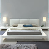Christie White King Platform Bed from Furniture of America - Luna Furniture