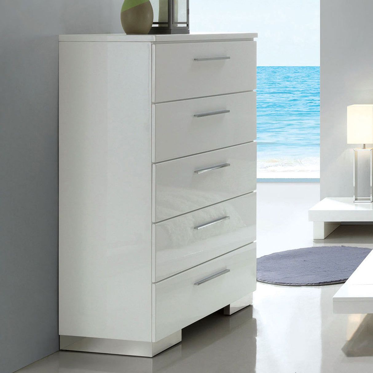 Christie White Chest from Furniture of America - Luna Furniture