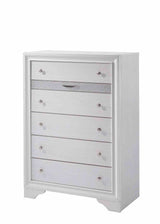 Chrissy White 5 Pc Queen Bedroom Set from Furniture of America - Luna Furniture