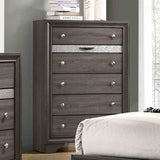 Chrissy Gray 5 Pc Queen Bedroom Set from Furniture of America - Luna Furniture