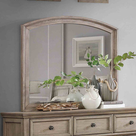 Wells Gray Mirror (Mirror Only) from Furniture of America - Luna Furniture