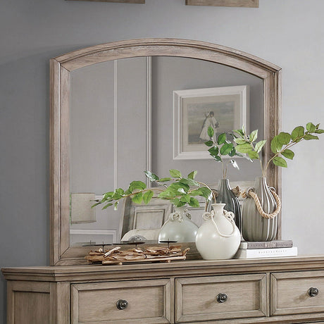 Wells Gray Mirror (Mirror Only) from Furniture of America - Luna Furniture