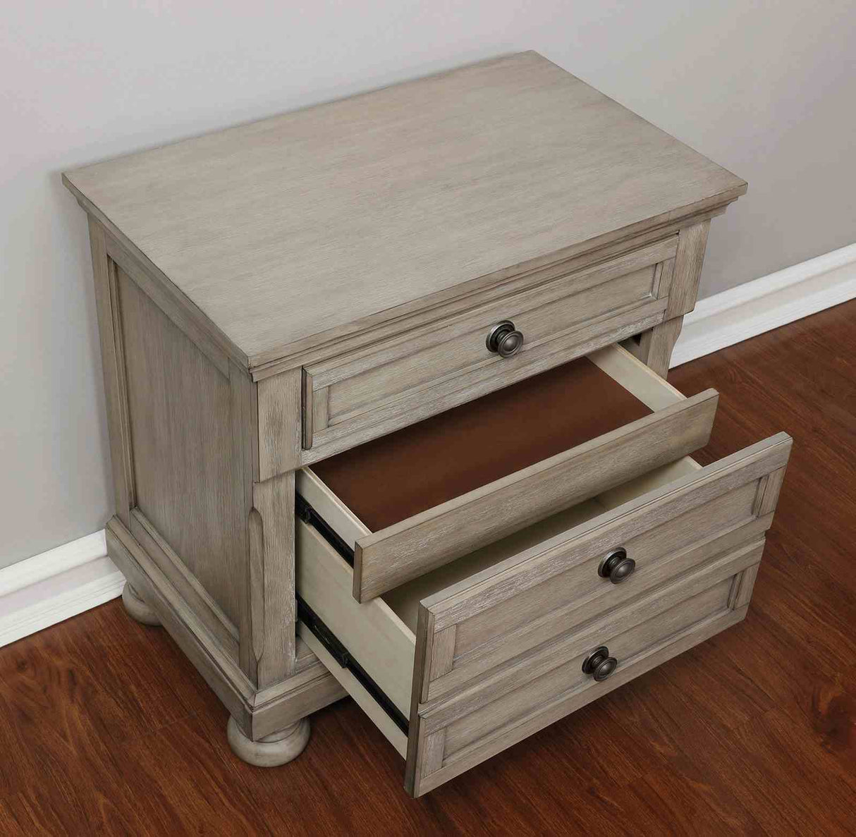 Wells Gray Transitional Storage Bedroom Set from Furniture of America - Luna Furniture