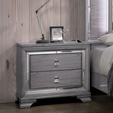 Alanis Light Gray Night Stand from Furniture of America - Luna Furniture