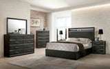 Camryn Warm Queen Bedroom Set, dresser, mirror, bed and chest, warm gray contemporary bedroom