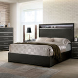 Camryn Warm Gray LED King Bed from Furniture of America - Luna Furniture