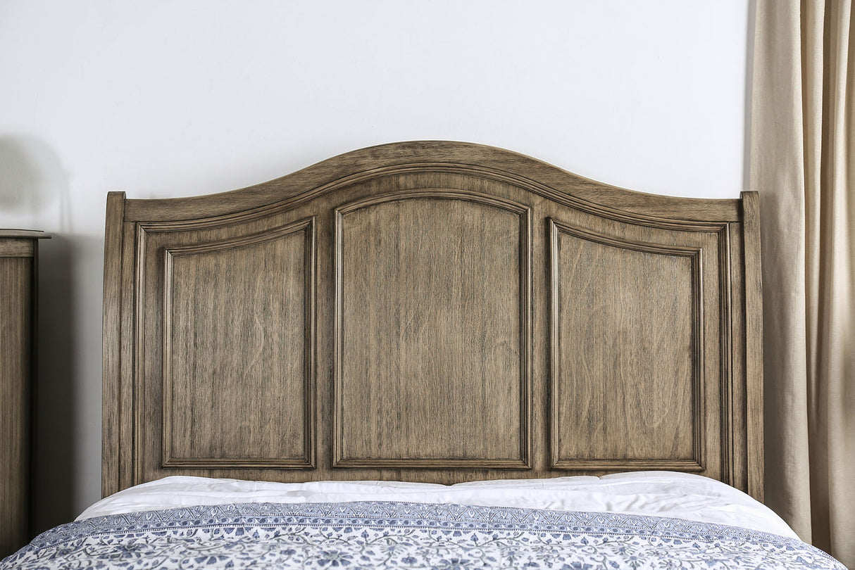 Belgrade Rustic Natural Tone Queen Storage Platform Bed from Furniture of America - Luna Furniture
