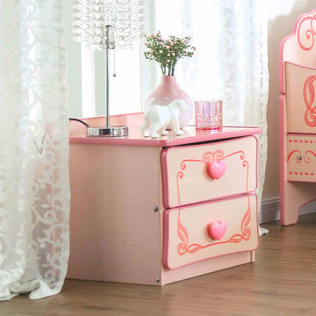 Rheanna Pink Night Stand from Furniture of America - Luna Furniture