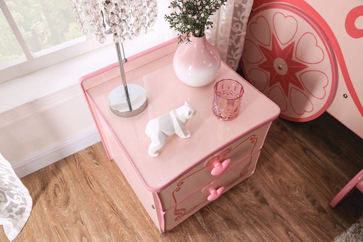 Rheanna Pink Night Stand from Furniture of America - Luna Furniture