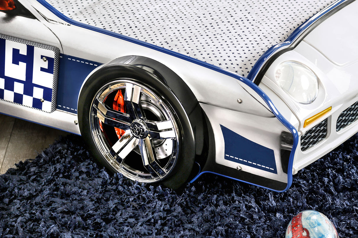 Poe White/Blue Twin Bed from Furniture of America - Luna Furniture