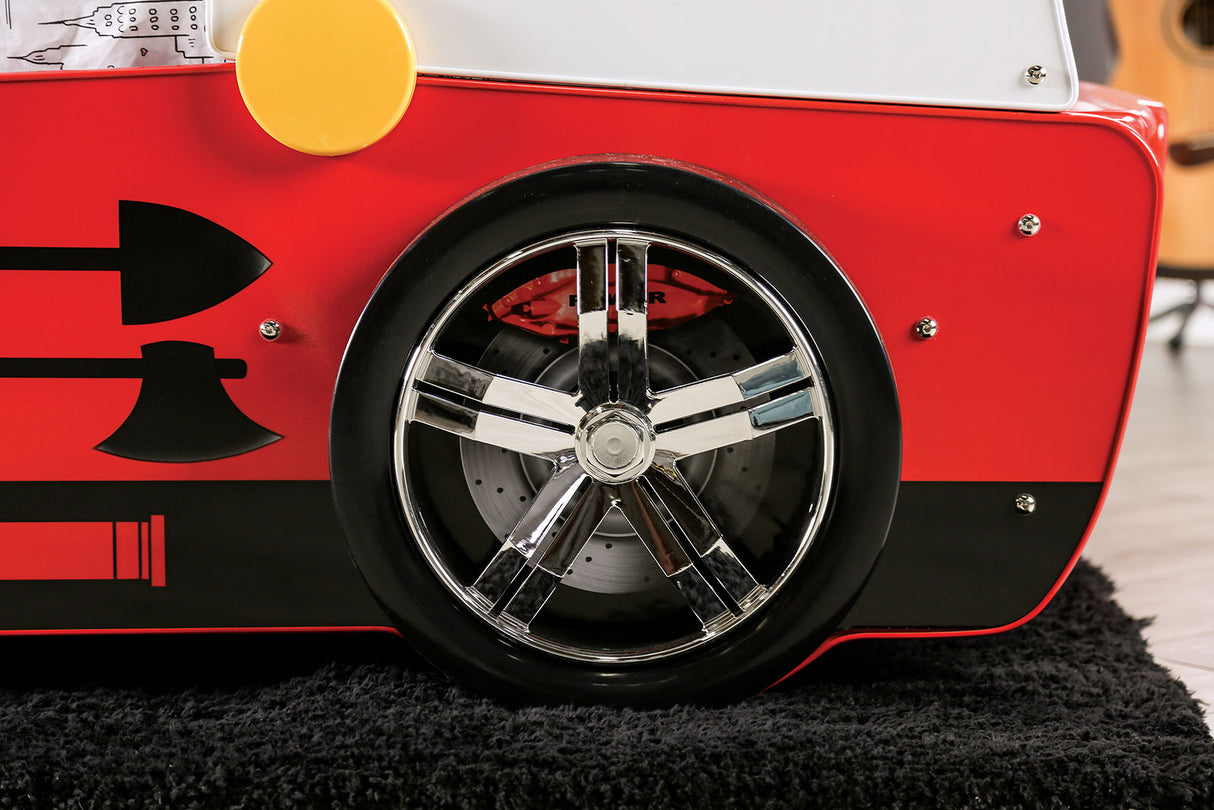 Firestall Red Twin Bed from Furniture of America - Luna Furniture