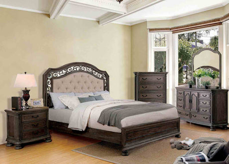 Persephone Rustic Natural Mirror (Mirror Only) from Furniture of America - Luna Furniture