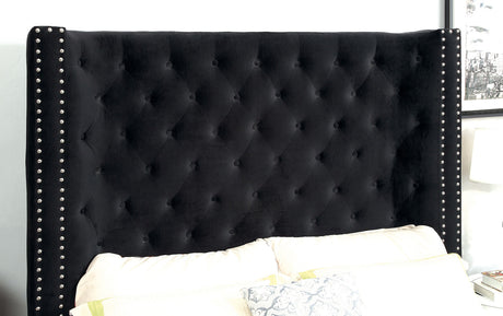 Rosabelle Black King Bed from Furniture of America - Luna Furniture