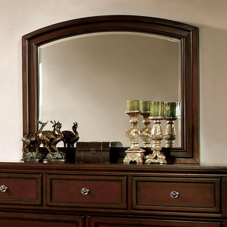 Northville Dark Cherry Mirror (Mirror Only) from Furniture of America - Luna Furniture