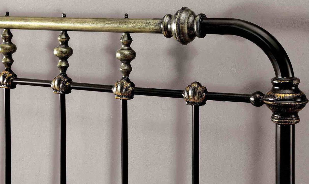 Riana Antique Black Twin Bed from Furniture of America - Luna Furniture