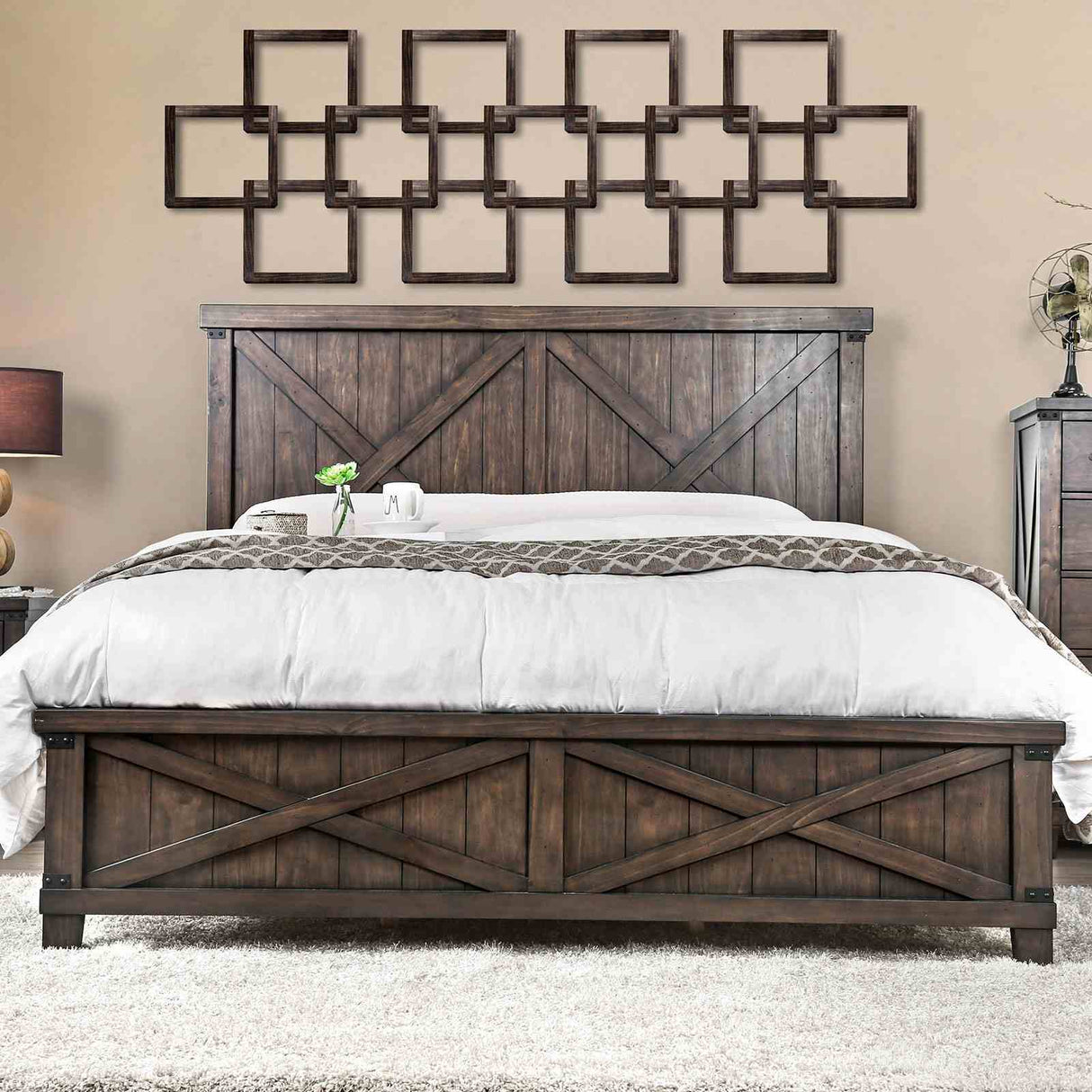 Bianca Dark Walnut Night Stand from Furniture of America - Luna Furniture