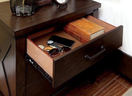 Bianca Dark Walnut Night Stand from Furniture of America - Luna Furniture