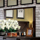 Bianca Dark Walnut Mirror (Mirror Only) from Furniture of America - Luna Furniture
