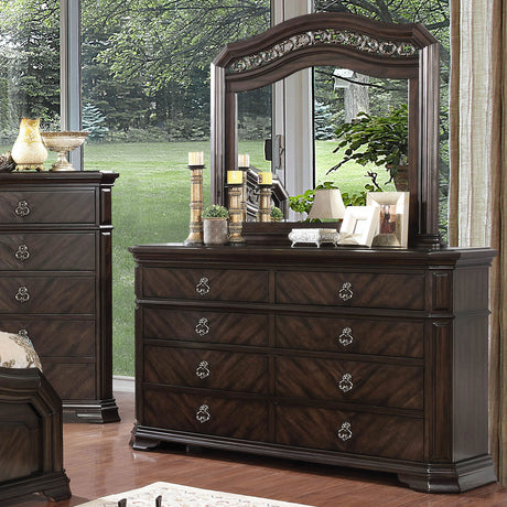 Calliope Espresso Dresser from Furniture of America - Luna Furniture