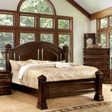 Burleigh Cherry King Poster Bed from Furniture of America - Luna Furniture