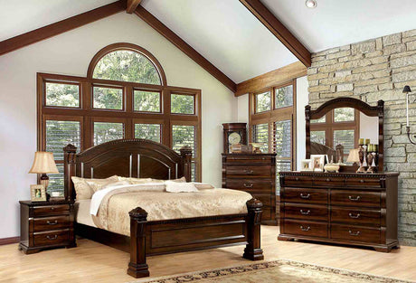 Burleigh Cherry Mirror (Mirror Only) from Furniture of America - Luna Furniture