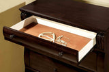 Burleigh Cherry Chest drawer, felt-lined interior and decorative wood finish, close-up