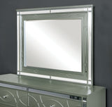 Manar Silver Mirror (Mirror Only) from Furniture of America - Luna Furniture