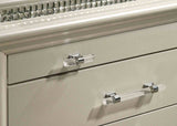 Maddie Pearl White/White LED King Storage Platform Bed from Furniture of America - Luna Furniture