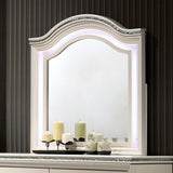 Allie Pearl White Mirror (Mirror Only) from Furniture of America - Luna Furniture