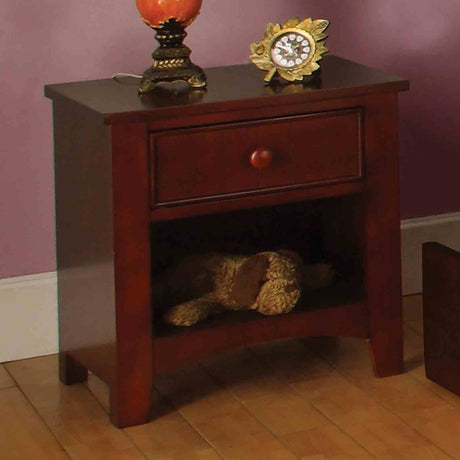 Cara Cherry 4-Piece Twin Bedroom Set from Furniture of America - Luna Furniture