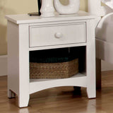 Omnus White Night Stand from Furniture of America - Luna Furniture