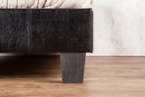 Velen Black Full Upholstered Tufted Bed from Furniture of America - Luna Furniture