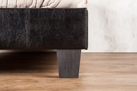 Velen Black Full Upholstered Tufted Bed from Furniture of America - Luna Furniture