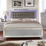 Brachium Silver LED King Bed from Furniture of America - Luna Furniture