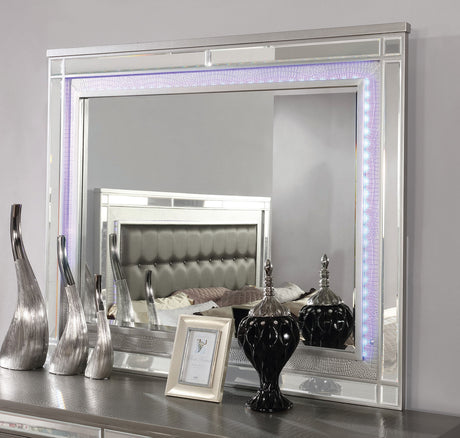 Brachium Silver Mirror (Mirror Only) from Furniture of America - Luna Furniture