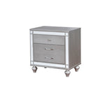 Brachium Silver Night Stand from Furniture of America - Luna Furniture