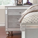 Brachium Silver Night Stand from Furniture of America - Luna Furniture