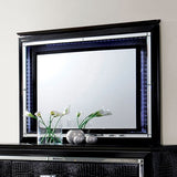 Bellanova Black Mirror (Mirror Only) from Furniture of America - Luna Furniture