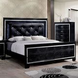 Bellanova Black California King Bed from Furniture of America - Luna Furniture