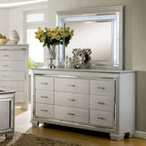 Bellanova Silver Mirror (Mirror Only) from Furniture of America - Luna Furniture